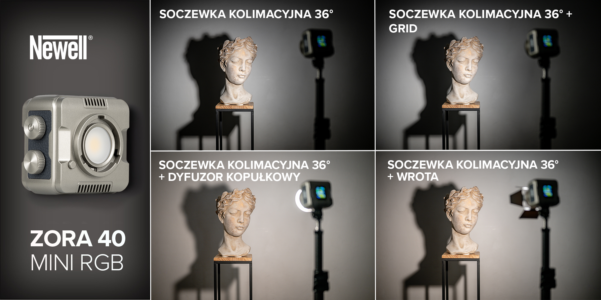 Lampa LED Newell Zora Mini 40 RGB